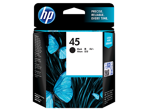 HP 45 Black Inkjet Crtg Twin Pack (CC625AA) EL